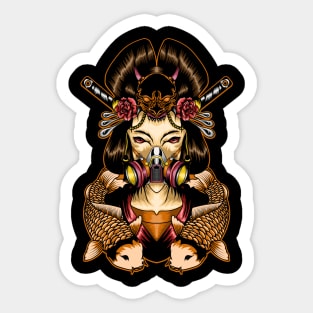 Fight Geisha Sticker